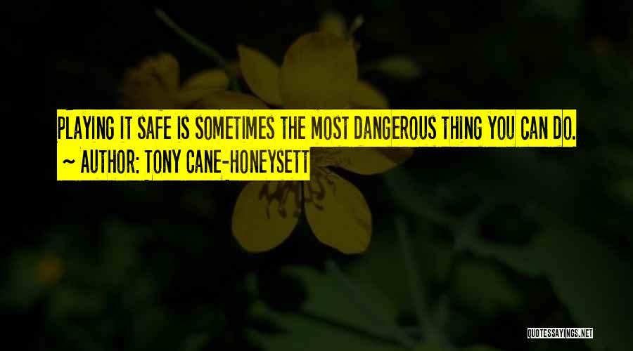 Playing It Safe Quotes By Tony Cane-Honeysett