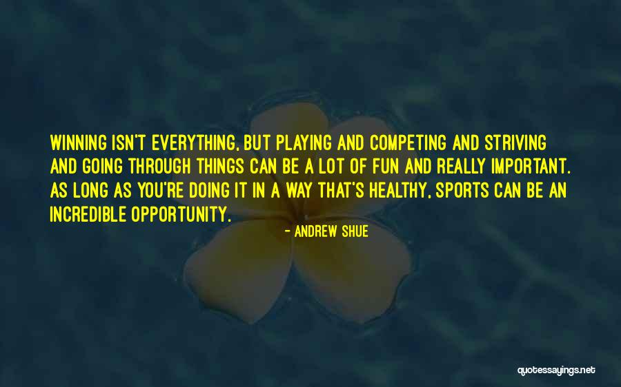Playing Sports For Fun Quotes By Andrew Shue Playing Sports For Fun Quotes By Andrew Shue