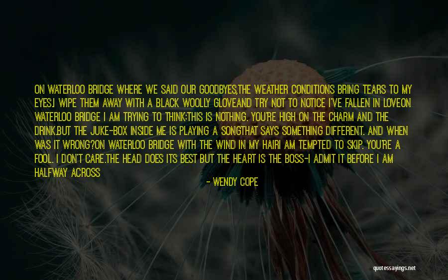 Playing The Fool Quotes By Wendy Cope Playing The Fool Quotes By Wendy Cope