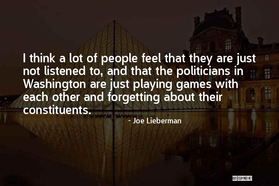 Playing With Quotes By Joe Lieberman Playing With Quotes By Joe Lieberman