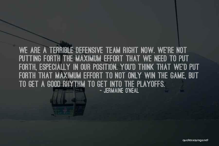 Playoffs Quotes By Jermaine O'Neal Playoffs Quotes By Jermaine O'Neal