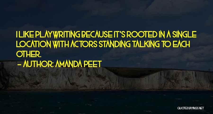 Playwriting Quotes By Amanda Peet