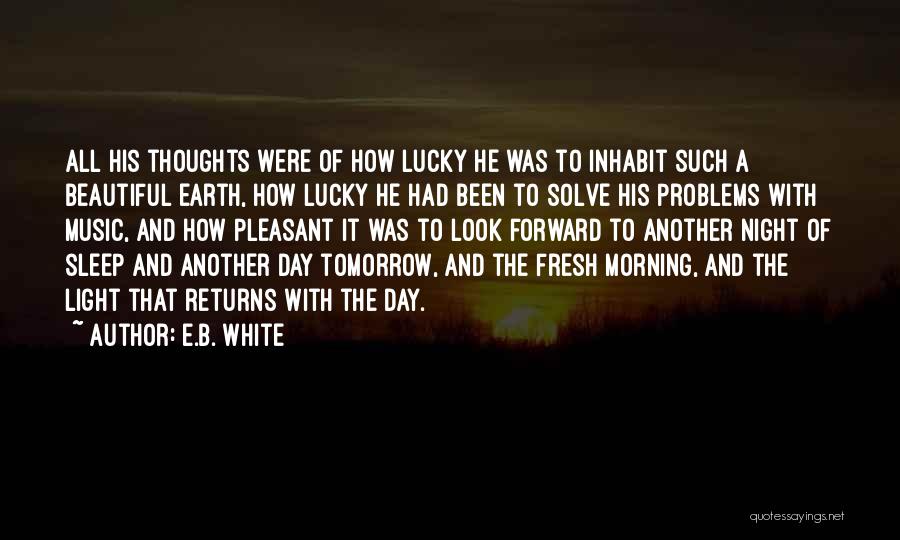 Pleasant Night Quotes By E.B. White