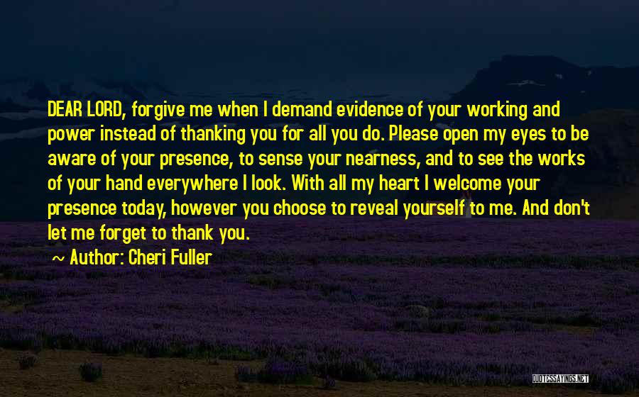 Please And Thank You Quotes By Cheri Fuller