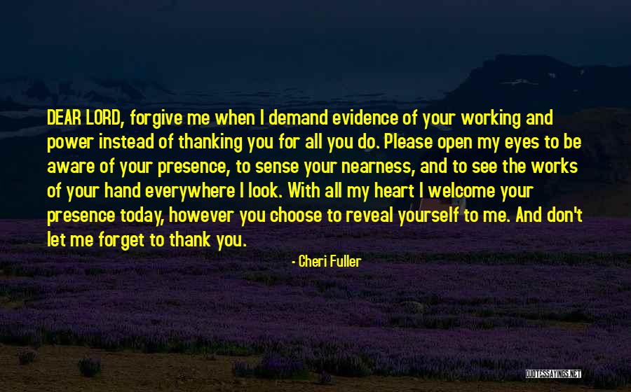 Please And Thank You Quotes By Cheri Fuller