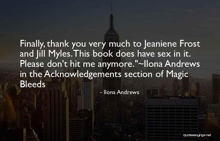 Please And Thank You Quotes By Ilona Andrews