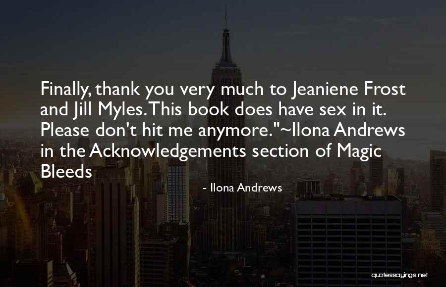 Please And Thank You Quotes By Ilona Andrews