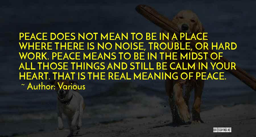 Please Be Calm Quotes By Various