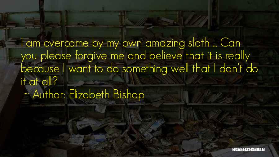 Please Believe Me Quotes By Elizabeth Bishop