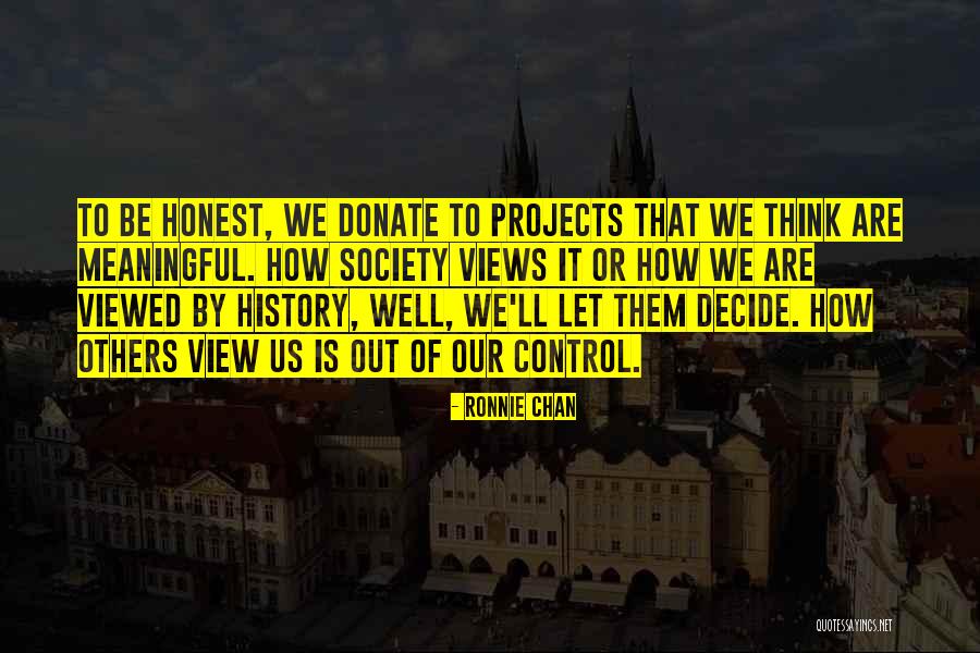 Please Donate Quotes By Ronnie Chan