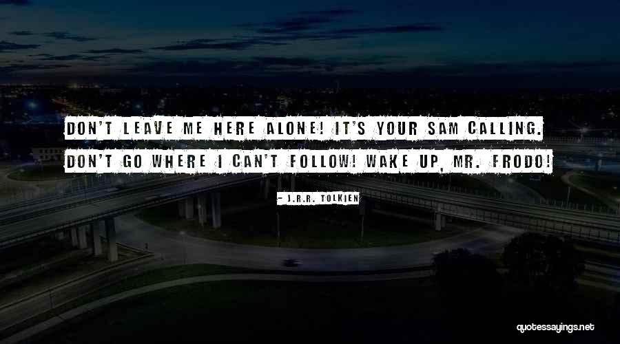 Please Don't Leave Me Alone Quotes By J.R.R. Tolkien Please Don't Leave Me Alone Quotes By J.R.R. Tolkien