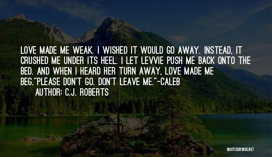 Please Don't Let Go Quotes By C.J. Roberts