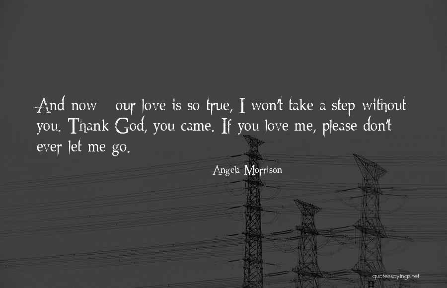 Please Don't Let Me Go Quotes By Angela Morrison