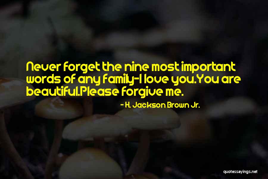 Please Forgive Me Love Quotes By H. Jackson Brown Jr.