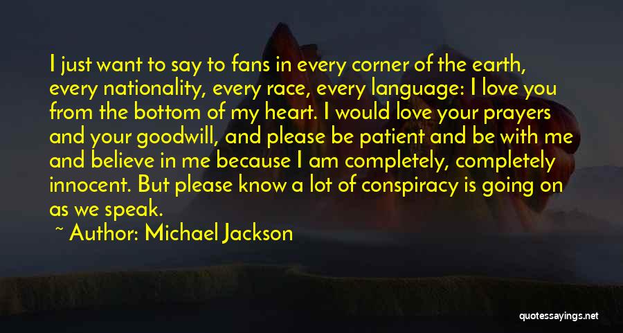 Please Just Love Me Quotes By Michael Jackson