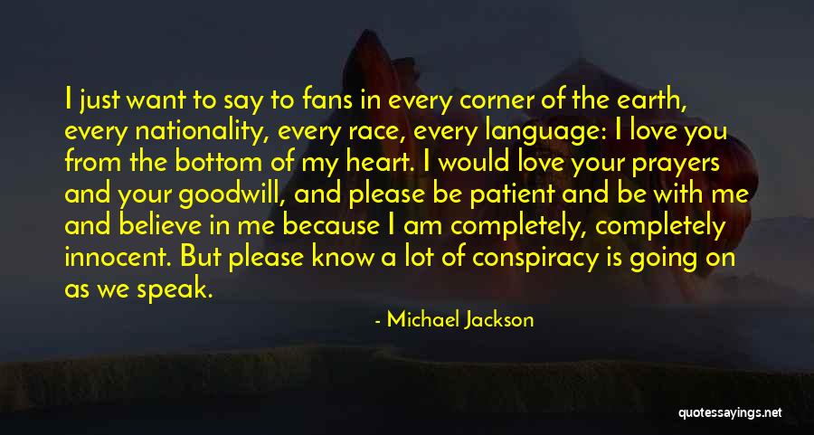 Please Just Love Me Quotes By Michael Jackson