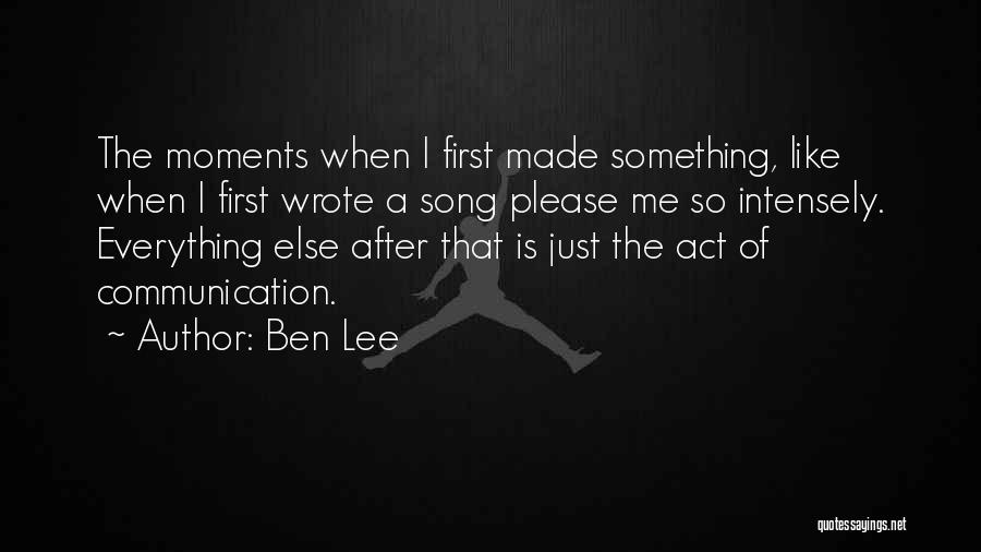 Please Like Me Quotes By Ben Lee