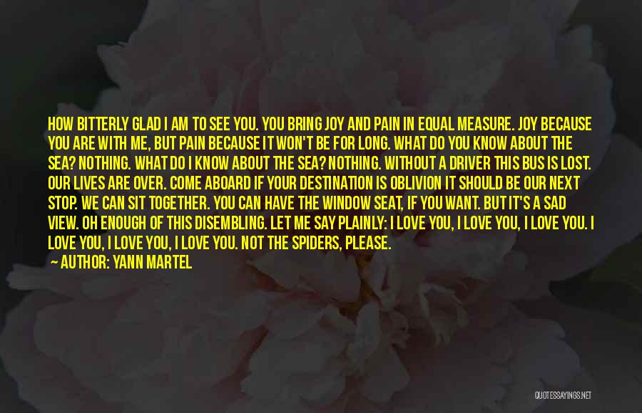 Please Say You Love Me Quotes By Yann Martel