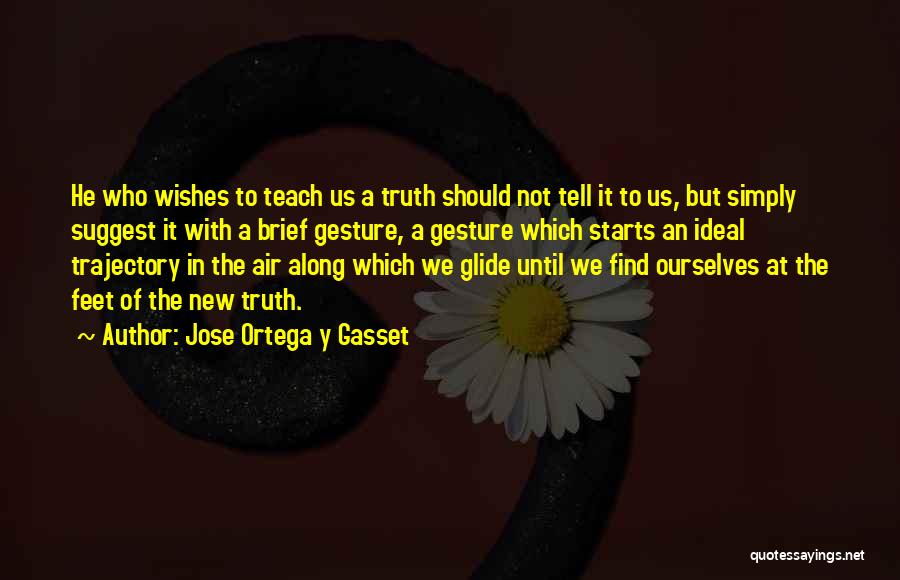 Please Tell The Truth Quotes By Jose Ortega Y Gasset