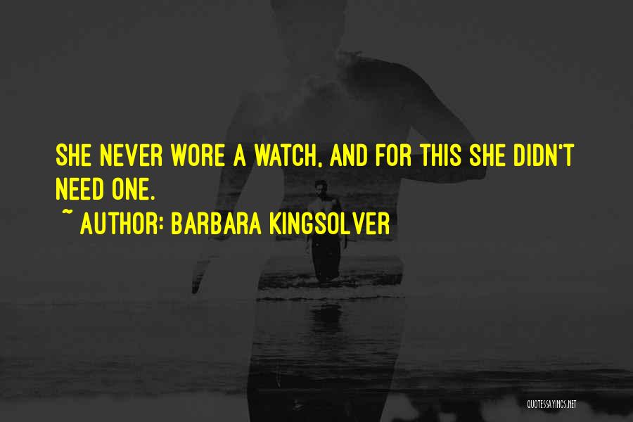 Please Watch Over Me Quotes By Barbara Kingsolver