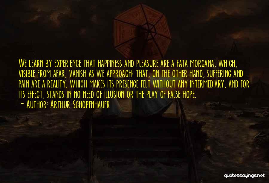 Pleasure And Happiness Quotes By Arthur Schopenhauer