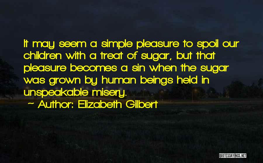 Pleasure In Simple Things Quotes By Elizabeth Gilbert