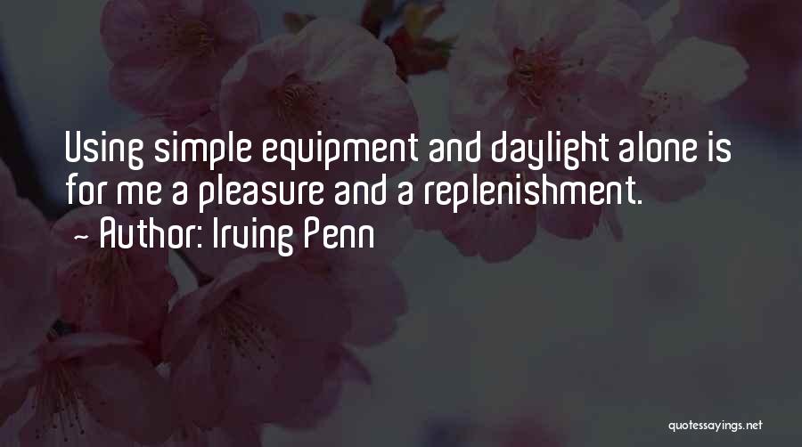 Pleasure In Simple Things Quotes By Irving Penn