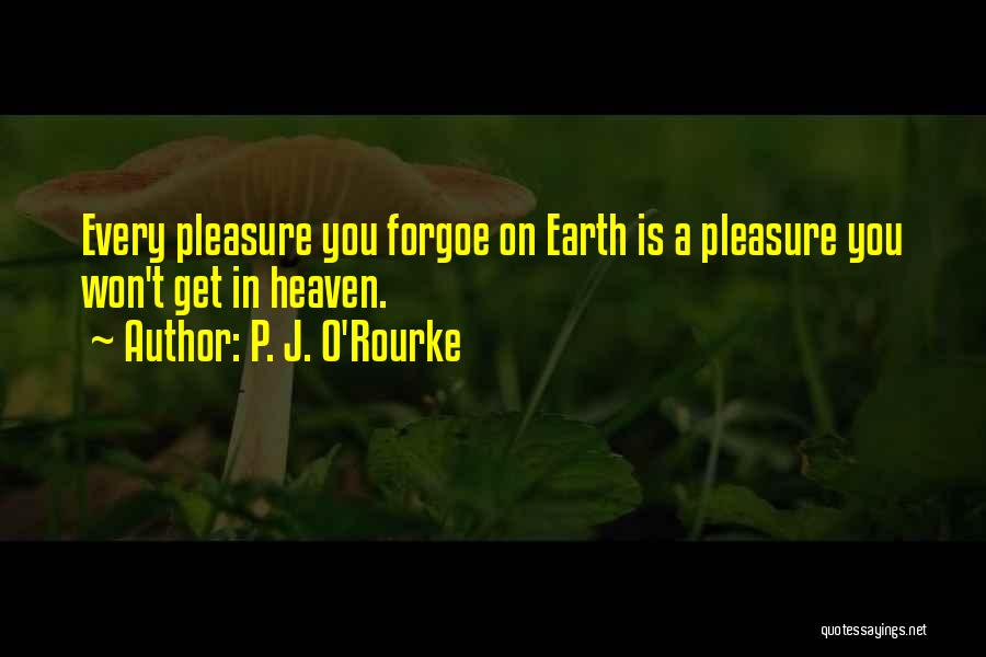 Pleasure P Quotes By P. J. O'Rourke