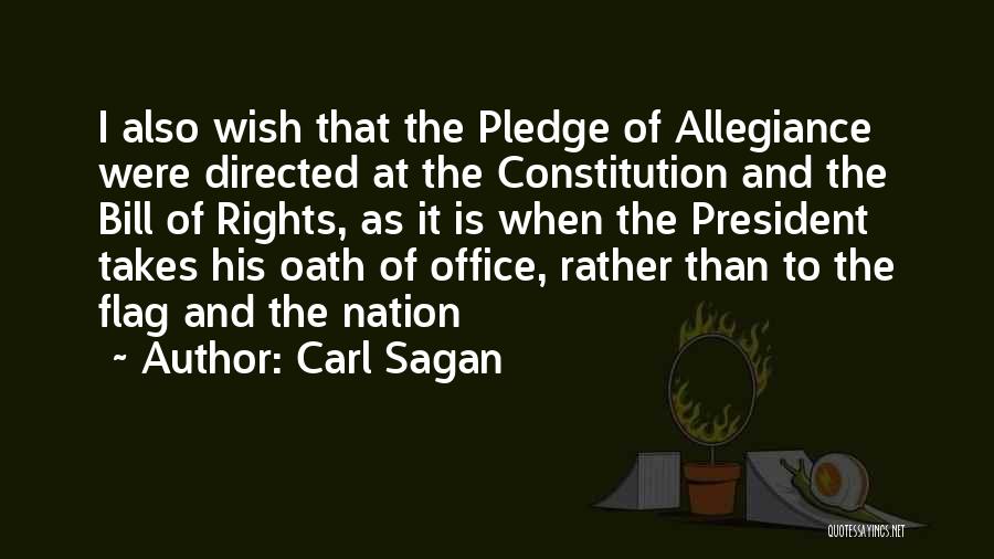 Pledge Of Allegiance Quotes By Carl Sagan