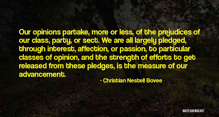 Pledges Quotes By Christian Nestell Bovee