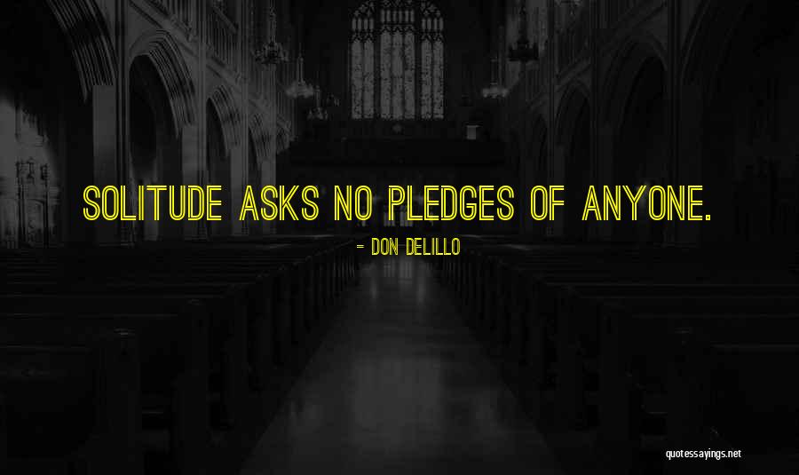 Pledges Quotes By Don DeLillo