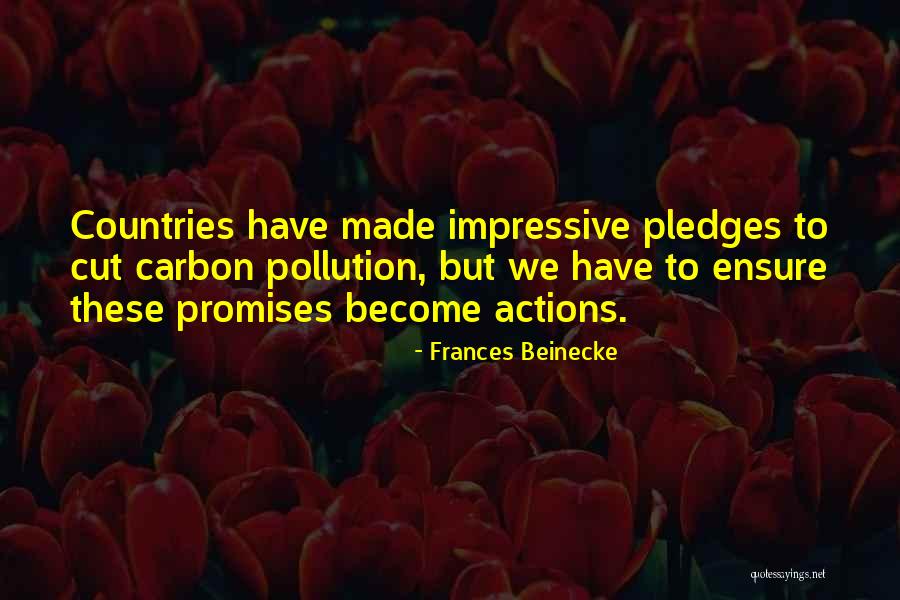 Pledges Quotes By Frances Beinecke