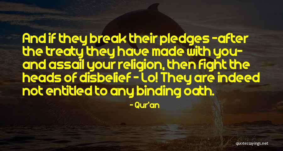 Pledges Quotes By Qur'an