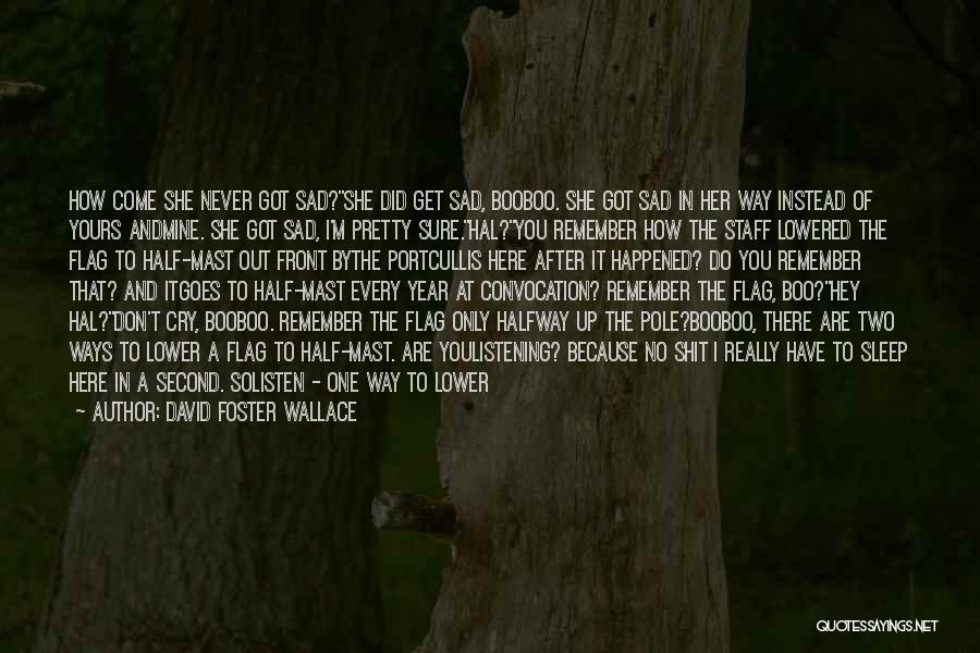 Plenty Of Sleep Quotes By David Foster Wallace