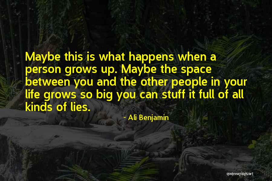 Pleschen Quotes By Ali Benjamin Pleschen Quotes By Ali Benjamin