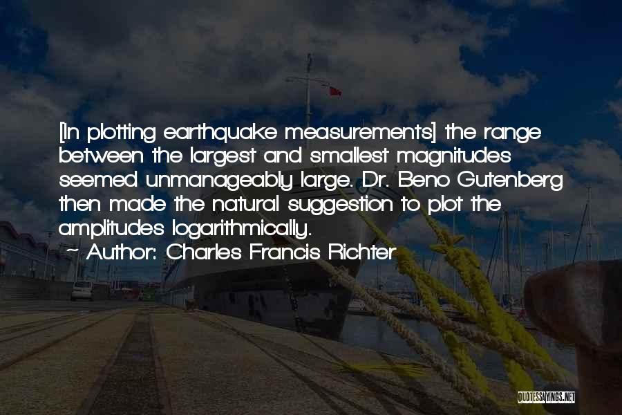 Plotting Quotes By Charles Francis Richter