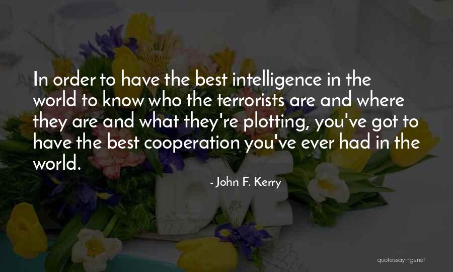 Plotting Quotes By John F. Kerry