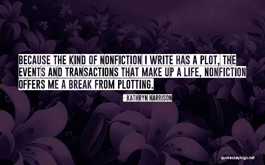 Plotting Quotes By Kathryn Harrison