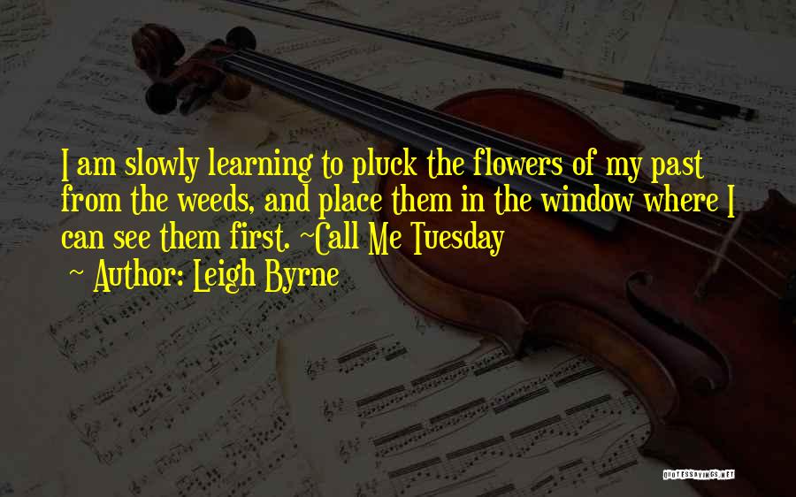 Pluck Flowers Quotes By Leigh Byrne