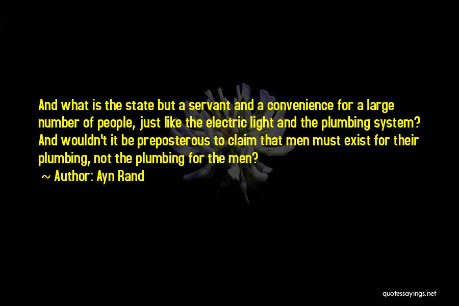 Plumbing Quotes By Ayn Rand