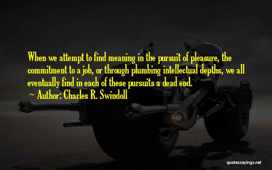 Plumbing Quotes By Charles R. Swindoll