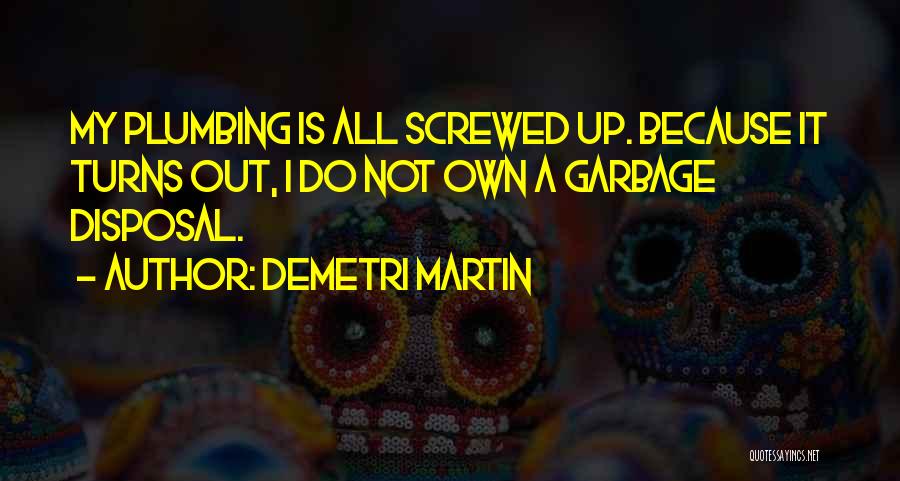 Plumbing Quotes By Demetri Martin