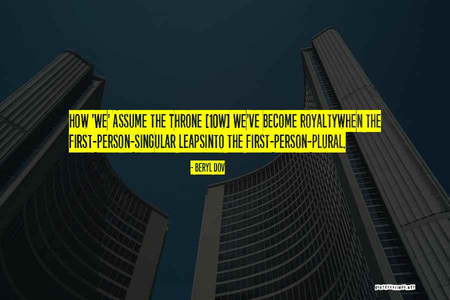 Plural And Singular Quotes By Beryl Dov Plural And Singular Quotes By Beryl Dov