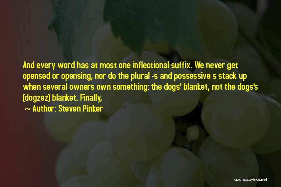 Plural Quotes By Steven Pinker