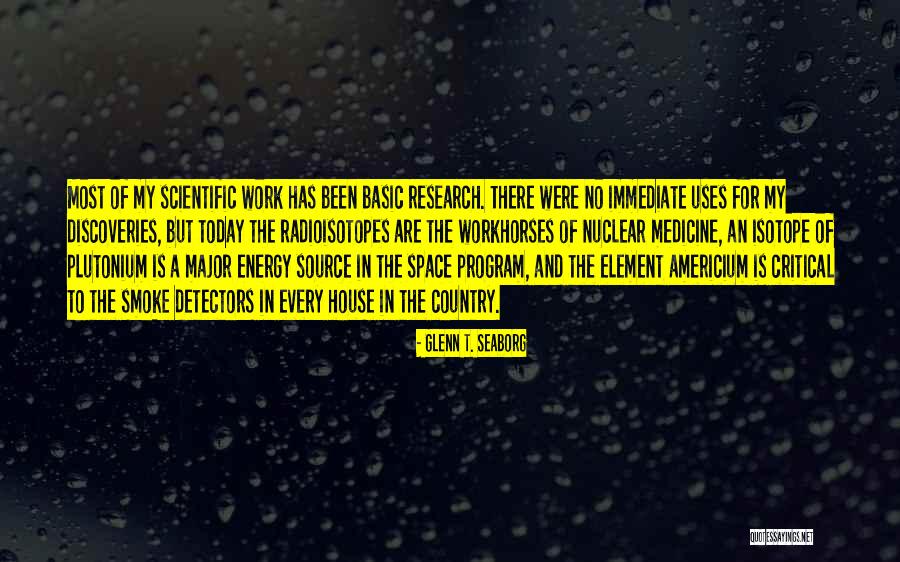 Plutonium Element Quotes By Glenn T. Seaborg