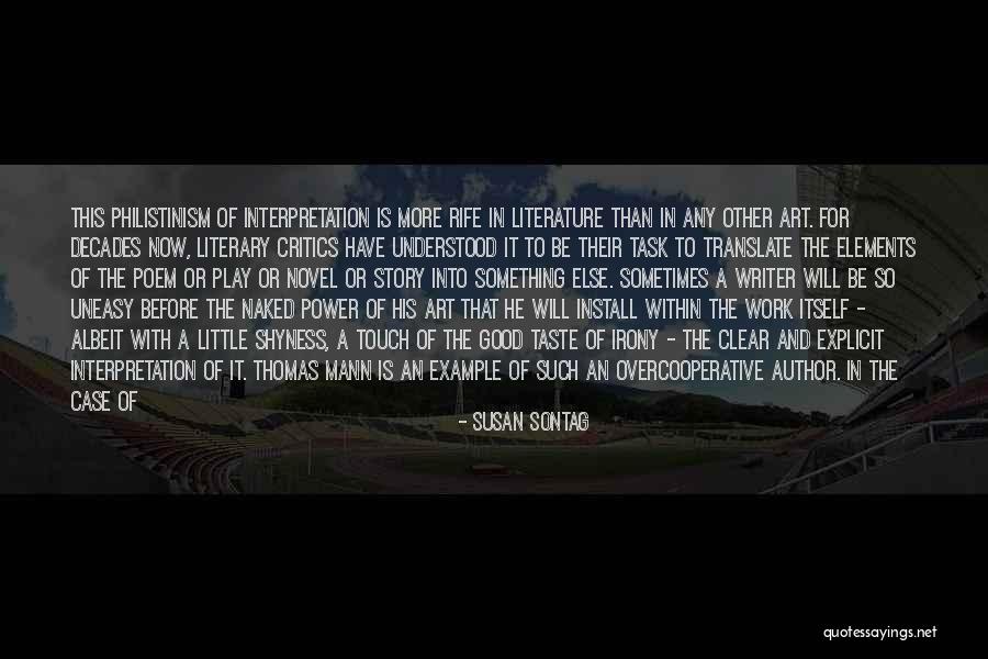 Poem Interpretation Quotes By Susan Sontag Poem Interpretation Quotes By Susan Sontag