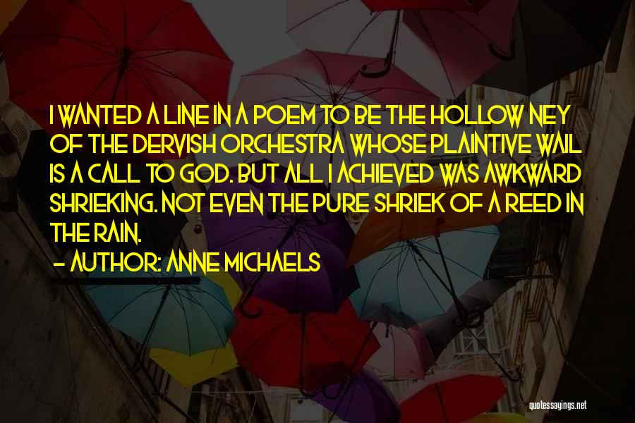 Poem The Rain Quotes By Anne Michaels