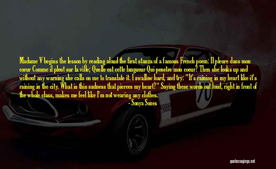 Poem The Rain Quotes By Sonya Sones Poem The Rain Quotes By Sonya Sones