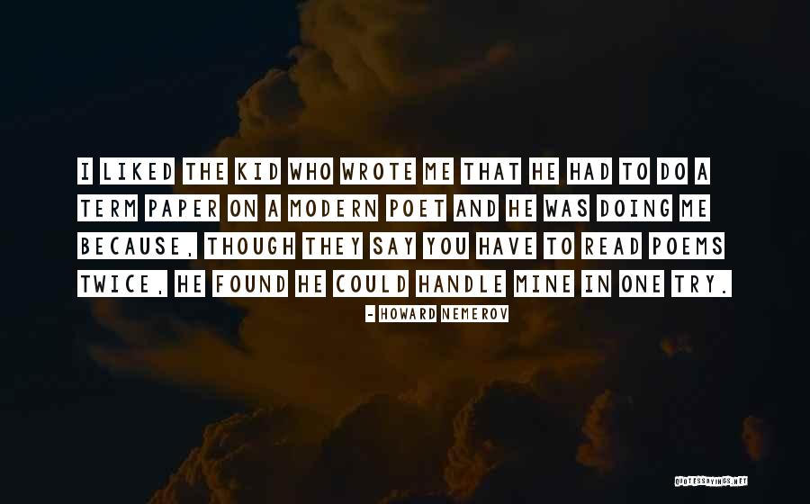 Poems Poet Quotes By Howard Nemerov Poems Poet Quotes By Howard Nemerov