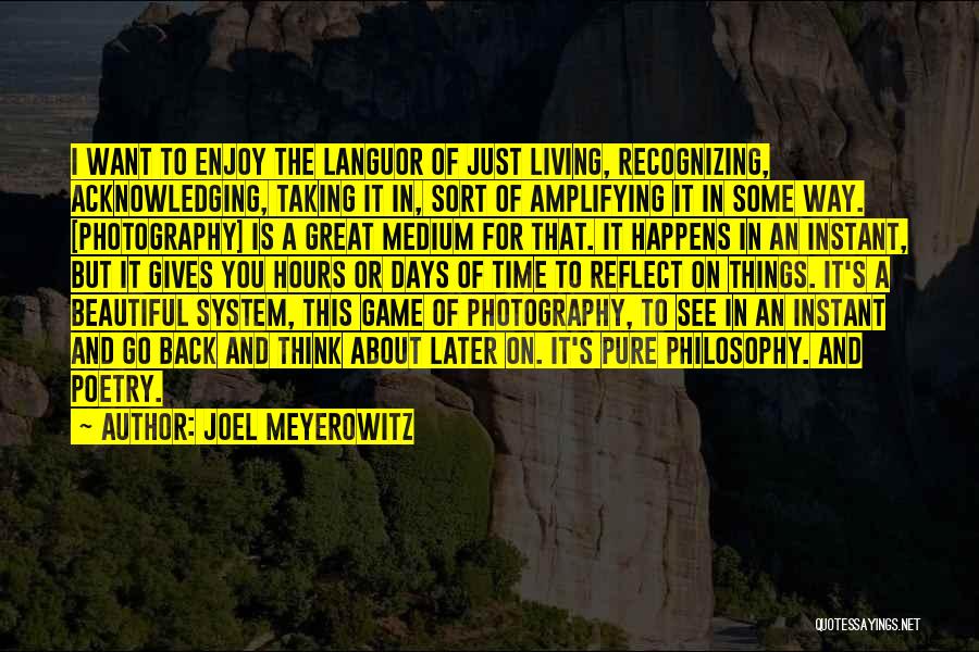 Poetry About Quotes By Joel Meyerowitz